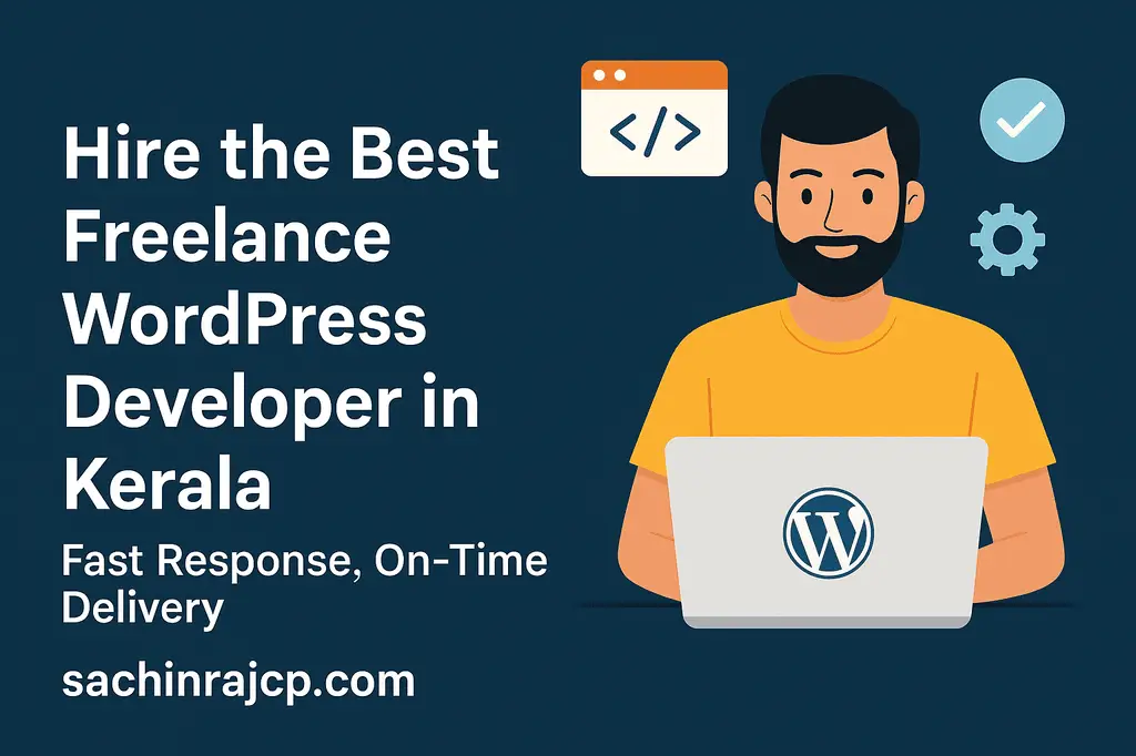 Hire the Best Freelance WordPress Developer in Kerala – Fast Response, On-Time Delivery 